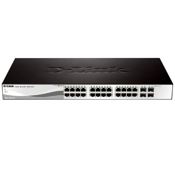 قیمت و خرید سوییچ شبکه 28 پورت گیگابیتی دی لینک مدل DGS-1210-28 | نت ران
